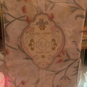 Rachel Ashwell Shabby Chic Floral Boudoir Pillow Case Indigo Rose. Rare!